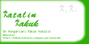 katalin kakuk business card